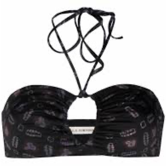 Ulla Johnson Formentera Bikini Top - in BLACK (not printed) - Picture 1 of 4